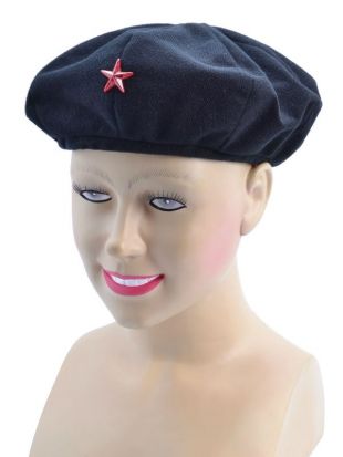 RED #ARMY BERET COMMUNIST HAT RED STAR MARXIST REVOLUTIONIST CUBA FANCY DRESS | eBay