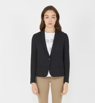 Veste tailleur 1 bouton arrondie Pablo