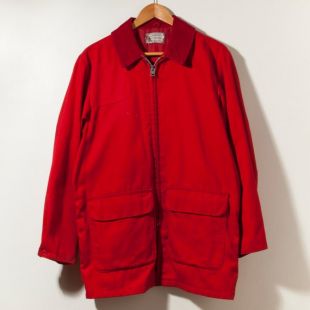 Vintage des années 60 Sears Activewear chasse veste rouge coton toile velours côtelé corvée manteau Boutique travail porter Levi Steve Eddie Bauer REI North Face