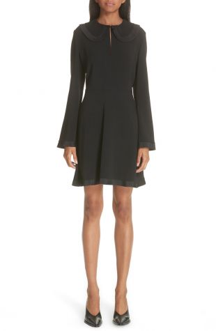 Stella McCartney Ruffle Trim Keyhole Dress
