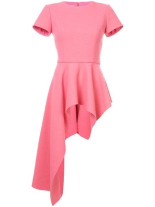 Oscar De La Renta Asymmetric Peplum Top