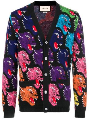 Gucci Tiger intarsia wool jumper worn by Andre 'Dre' Johnson