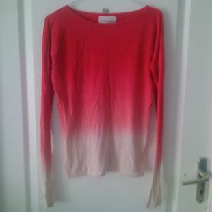 Pull fin été Dip Dye rouge par Sud Express