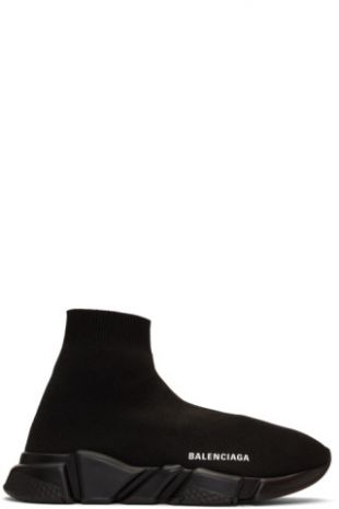 Baskets montantes noires Speed Balenciaga