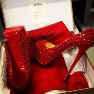 Christian Louboutin Santia Botta Mixed Leather Red Sole Boots In Black