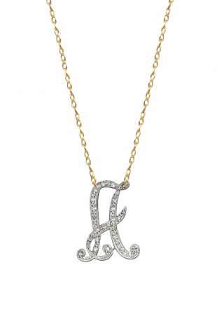 Jane Basch Diamond Initial Pendant Necklace | Nordstrom