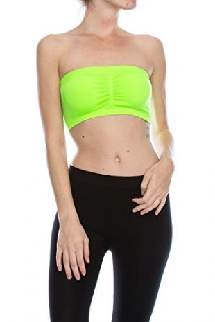 Womens Bandeau Padded Bra Top