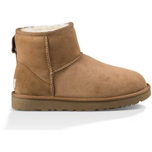 UGG Classic II Mini suede ankle boots Beige