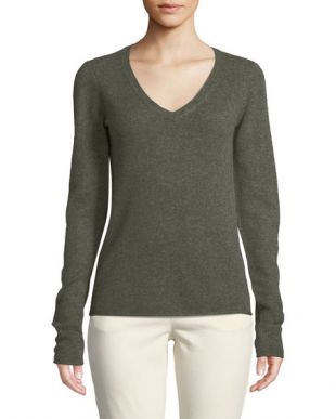 ATM Anthony Thomas Melillo Cashmere V-Neck Sweater