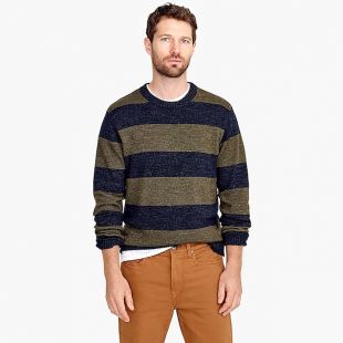 J.Crew - J.Crew Cotton wool crewneck sweater in stripe