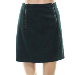 Madewell Women's Zipper Detail Mini Wool Skirt