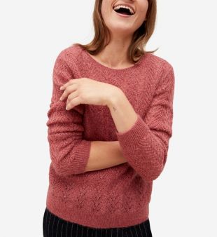 Pull avec du mohair et du lurex