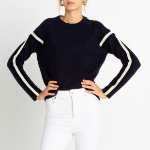 pull cachemire femme MARINE FONCÉ