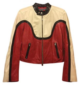 5/48 Black/Red/White Motorcycle Jacket Size 10 (M) 47% off retail
