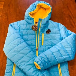 Puff Blue Ocean Jacket Coat Hoodie