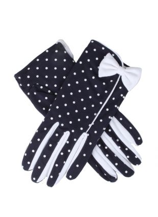 Women's Spotted Cotton Gloves