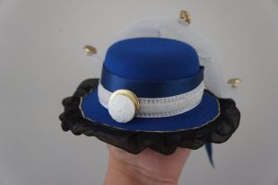 Victorian Steampunk Blue Mini Top Hat Fascinator