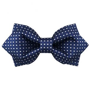 Murong Jun - 100% Satin Silk Bowtie Polka Dots Diamond Point Bow Ties ...