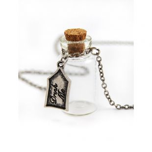 disney couture drink me necklace