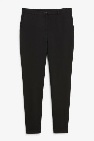Dressy tapered trousers