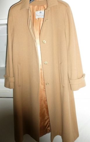AQUASCUTUM Manteau femme vintage 1979 beige laine