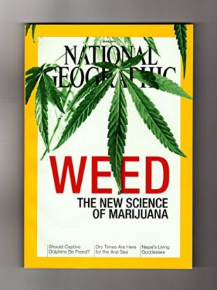 National Geographic - June, 2015. New Science of Marijuana; Captive Dolphins; Aral Sea; Nepal's Living Goddesses; Yoho National Park (Canada); Bug Eyes