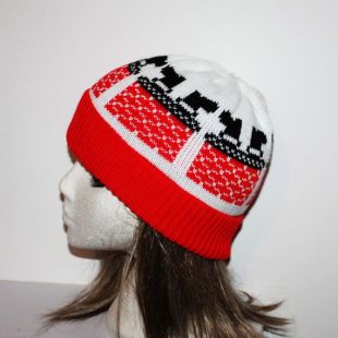 Rouge Noël père Noël va vers le bas de la cheminée Bonnet avec ou sans un pompon adolescent à adultes tailles prêt à être expédié