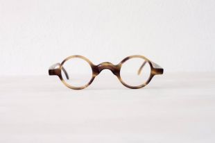Lunettes  de vue de forme ronde marron - fait à la main au Portugal