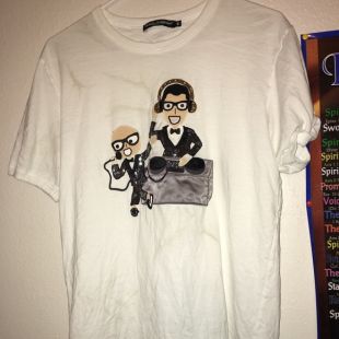 Dolce & Gabbana Sequined Stefano & Domenico DJ Tee