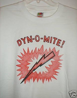 Vintage early 1970s DYN O MITE T Shirt   XL