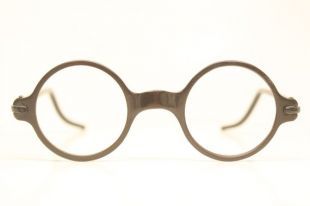 Antique Round Brown Eyeglasses