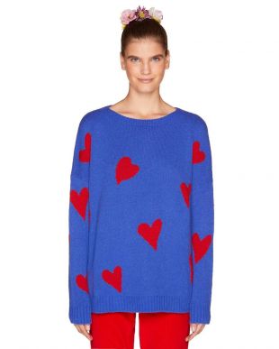 Pull doux avec motifs en intarsia