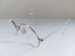 Unbranded - Vintage 1930s Silver Round Rimmed Eyeglasses Frames