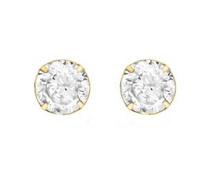 Carissima Gold - Boucles d'oreilles créoles - 375/1000 - Or bi colore
