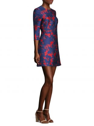 Jason Wu Floral Satin Jacquard Dress