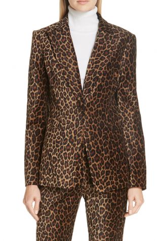 A.L.C. Mercer Marina Leopard Print Jacket