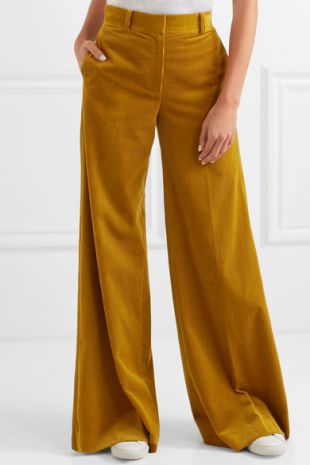 Bella Freud Bianca cotton corduroy wide leg pants