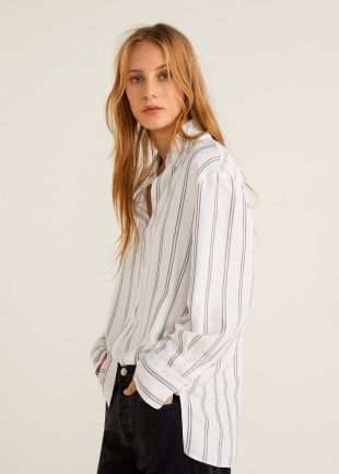 Chemise à rayures oversize
