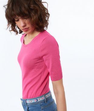 Pull manches courtes col rond   Pulls & gilets   Vêtements   Prêt à porter