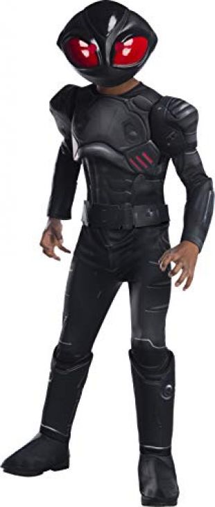 Rubie's Aquaman Movie Child's Deluxe Black Manta Costume, Small
