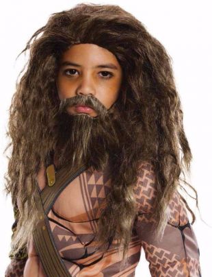 Aquaman Justice League Move Child Wig Beard Mustache Set Costume 82686326919 | eBay