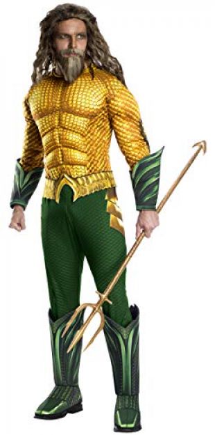 Rubie's Men's Movie Adult Aquaman Deluxe Costume, As As Shown, Standard