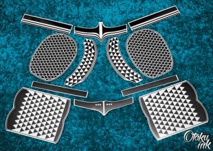 Tatouages temporaires du film Justice League of Arthur Curry alias Aquaman joué par Jason Momoa pour les costumes et cosplay