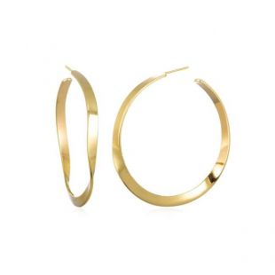 Bonheur Jewelry Renee Gold Hoop Earrings