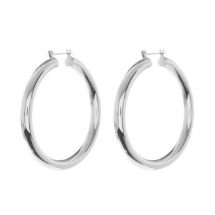 Luv Aj - Luv Aj Amalfi Tube Hoops Silver