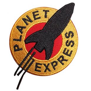 FUTURAMA Patch Planet Express brodé thermocollé/cousu sur écusson Costume T-shirt Sac Veste badge (426)
