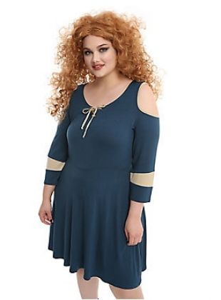 Disney Pixar Brave Merida Cosplay Dress Plus Size