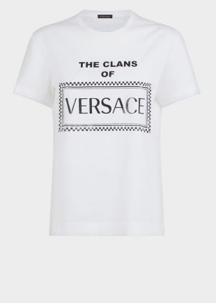 T shirt 90s Vintage Logo Clans   Versace Femme | Boutique en Ligne France