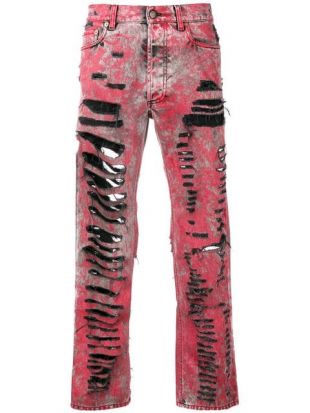 Gucci Ripped Jeans