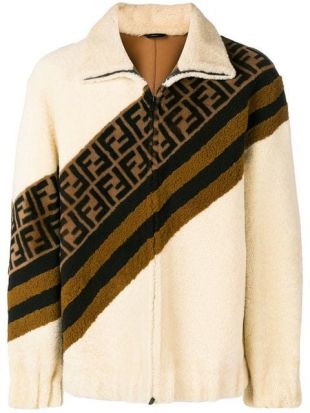 Fendi FF Motif Shearling Jacket